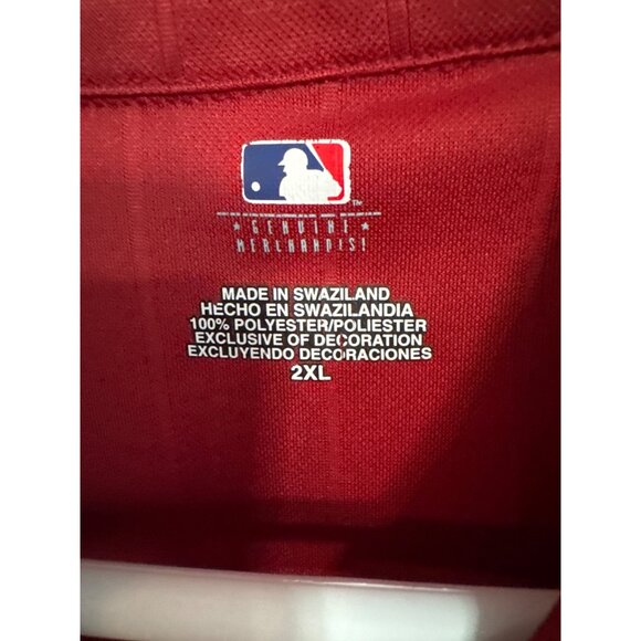 Arizona Diamondbacks MLB Red Polo Shirt Mens 2XL Polyester With Button Collar 27 - Picture 4 of 5